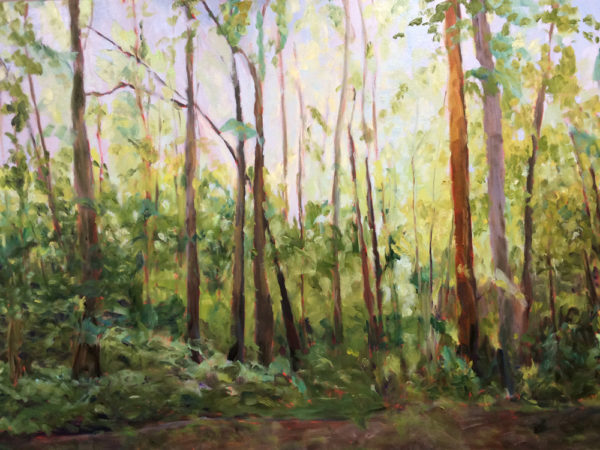 edge of the woods oil painting bart levy art