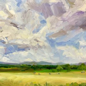 Shenandoah Hayfield, original oil painting by Bart Levy