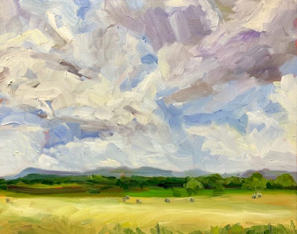 Shenandoah Hayfield, original oil painting by Bart Levy