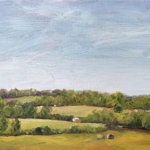 Open Fields, original oil painting by bart levy
