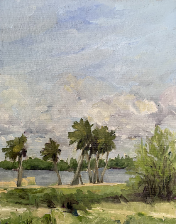 Breezy, original oil painting by Bart Levy