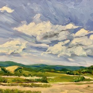 Summer Fields on the Mountain, original oil painting by Bart Levy