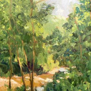 Bent Mountain Creek, original oil painting by Bart Levy