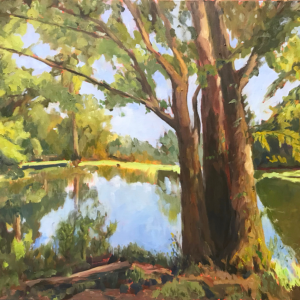 Jack Smith's Creek, original oil painting, bart levy
