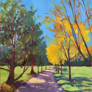 A Walk in the Shade, Original oil painting by Bart Levy