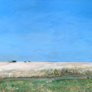 Claude, Texas, an original oil painting by Bart Levy.