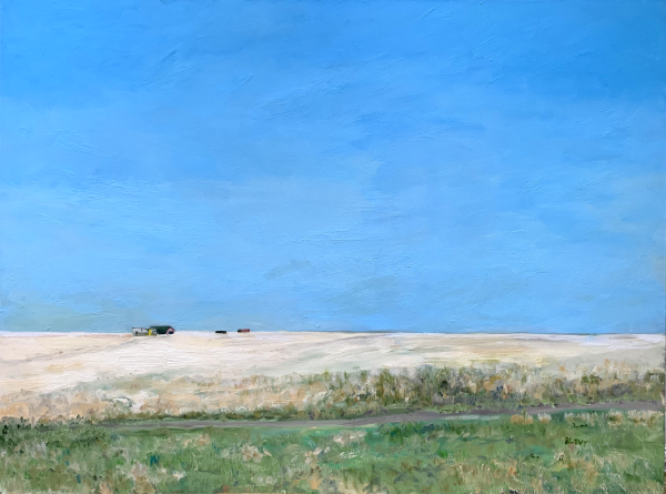 Claude, Texas, an original oil painting by Bart Levy.