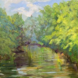 View From the Bridge, original oil painting by Bart Levy