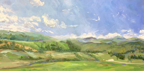Exalted Valley, original Southern Landscape painting by Bart Levy Art