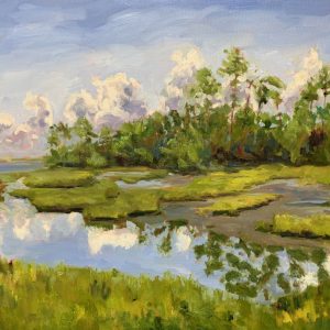 Low Tide, original oil painting by Bart Levy