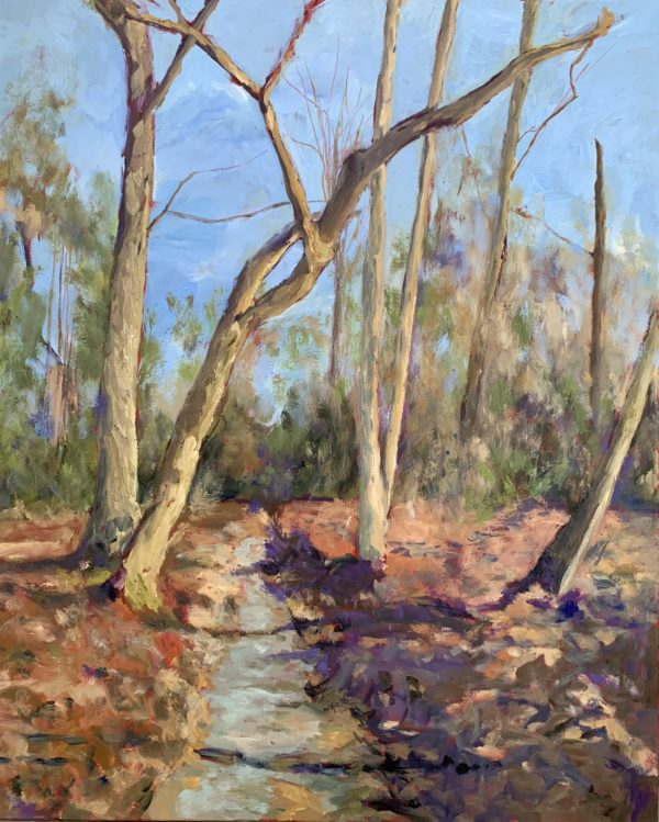 Winter Creek, original oil painting by Bart Levy