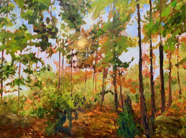 Sunday Morning, original oil painting by Bart Levy
