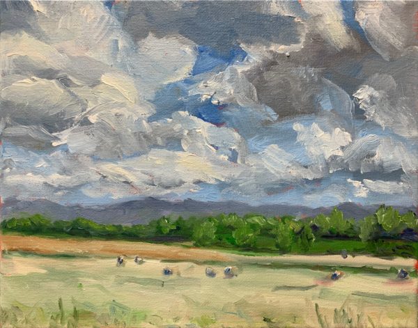 Shenandoah Hay Field, original oil painting by Bart Levy