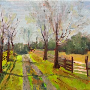 Farm Track, original oil painting by Bart Levy