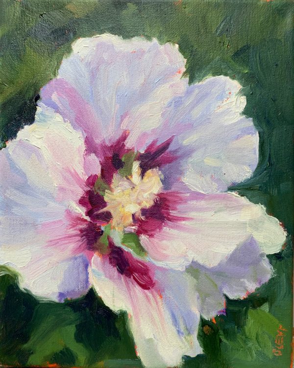 Rose of Sharon, original oil painting by Bart Levy
