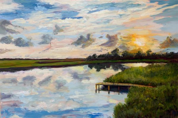 Day Is Done, original oil painting by Bart Levy