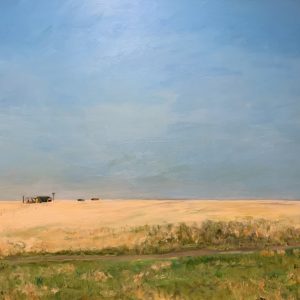 home on the range (claude, texas), original oil painting by Bart Levy