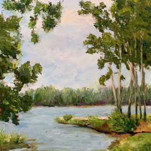 Shady Cove, original oil painting by Bart Levy